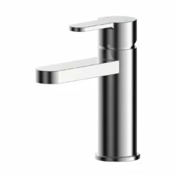 Nuie Arvan Polished Chrome Mono Basin Mixer Tap With Push Button Waste - ARV305