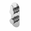 Nuie Arvan Polished Chrome Twin Concealed Thermostatic Shower Valve - ARVTW01 -Bathroom Products Sales Store nuie arvan polished chrome twin concealed thermostatic shower valve arvtw01 59418.1666714282