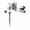 Nuie Arvan Polished Chrome Wall Mounted Bath Shower Mixer Tap And Kit - ARV316 -Bathroom Products Sales Store nuie arvan polished chrome wall mounted bath shower mixer tap and kit arv316 34576.1666714271