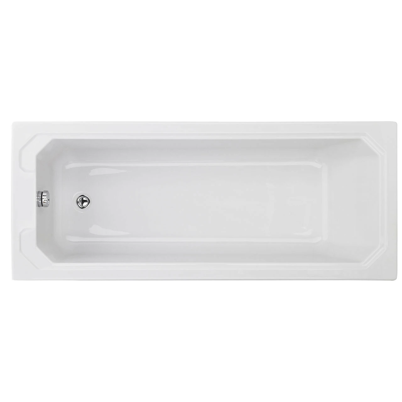 Nuie Ascott 1700mm X 750mm Art Deco Single Ended Bath - NLB110 - Image 4