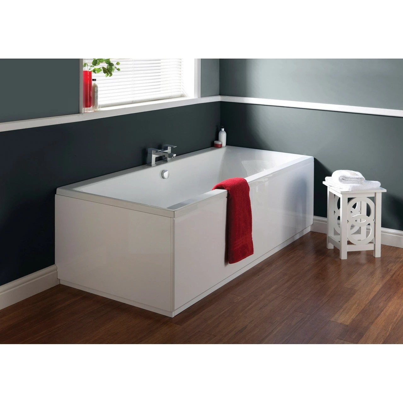 Nuie Asselby 1800mm X 800mm Square Double Ended Bath - NBA214 4 Nuie Asselby 1800mm X 800mm Square Double Ended Bath - NBA214 - Image 2