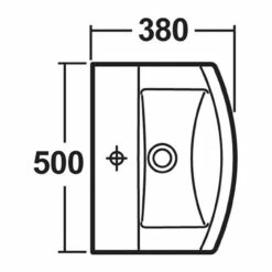 Nuie Asselby 500mm Basin With 1 Tap Hole And Semi Pedestal - CSS003 8 Nuie Asselby 500mm Basin With 1 Tap Hole And Semi Pedestal - CSS003 -Bathroom Products Sales Store nuie asselby 500mm basin with 1 tap hole and semi pedestal css003 three 27964.1652443156