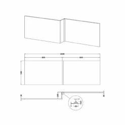 Nuie Athena Anthracite Square Shower 1700mm Front Bath Panel - MPD535N 7 Nuie Athena Anthracite Square Shower 1700mm Front Bath Panel - MPD535N -Bathroom Products Sales Store nuie athena anthracite square shower 1700mm front bath panel mpd535n line drawing 37539.1666714490