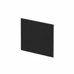 Nuie Athena Charcoal Black Square Shower 700mm End Bath Panel - MPD631N