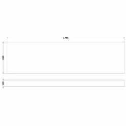 Nuie Athena Gloss Grey 1800mm Front Bath Panel With Plinth - OFF978 7 Nuie Athena Gloss Grey 1800mm Front Bath Panel With Plinth - OFF978 -Bathroom Products Sales Store nuie athena gloss grey 1800mm front bath panel with plinth off978 two 17098.1652443643