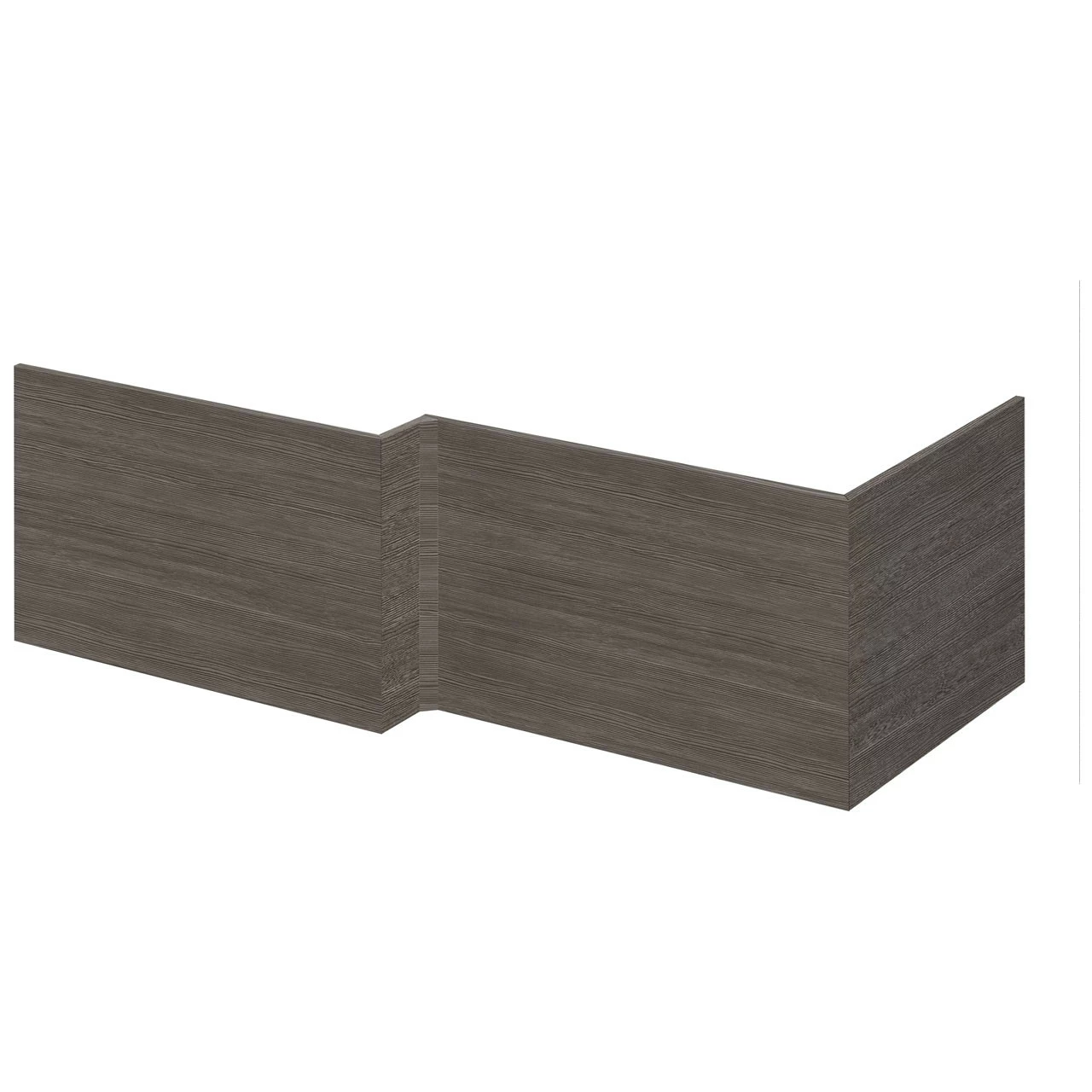 Nuie Athena Brown Grey Avola Square Shower 1700mm Front Bath Panel - MPD535