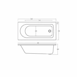 Nuie Barmby 1600mm X 700mm Round Single Ended Bath - NBA607 7 Nuie Barmby 1600mm X 700mm Round Single Ended Bath - NBA607 -Bathroom Products Sales Store nuie barmby 1600mm x 700mm round single ended bath nba607 three 22046.1677584052