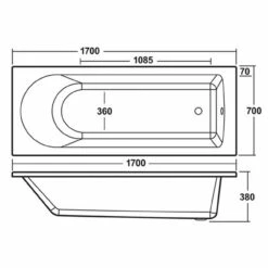 Nuie Barmby 1700mm X 700mm Round Single Ended Bath - NBA609 7 Nuie Barmby 1700mm X 700mm Round Single Ended Bath - NBA609 -Bathroom Products Sales Store nuie barmby 1700mm x 700mm round single ended bath nba609 three 29595.1677584246