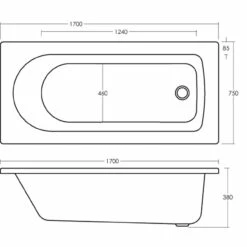 Nuie Barmby 1700mm X 750mm Round Single Ended Bath- NBA610 7 Nuie Barmby 1700mm X 750mm Round Single Ended Bath- NBA610 -Bathroom Products Sales Store nuie barmby 1700mm x 750mm round single ended bath nba610 three 90393.1677587320