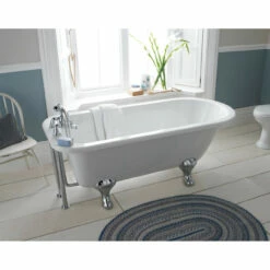Nuie Barnsbury 1700mm Single Ended Freestanding Bath With Deacon Legs - RL1707M1 -Bathroom Products Sales Store nuie barnsbury 1700mm single ended freestanding bath with deacon legs rl1707m1 three 34884.1652443813