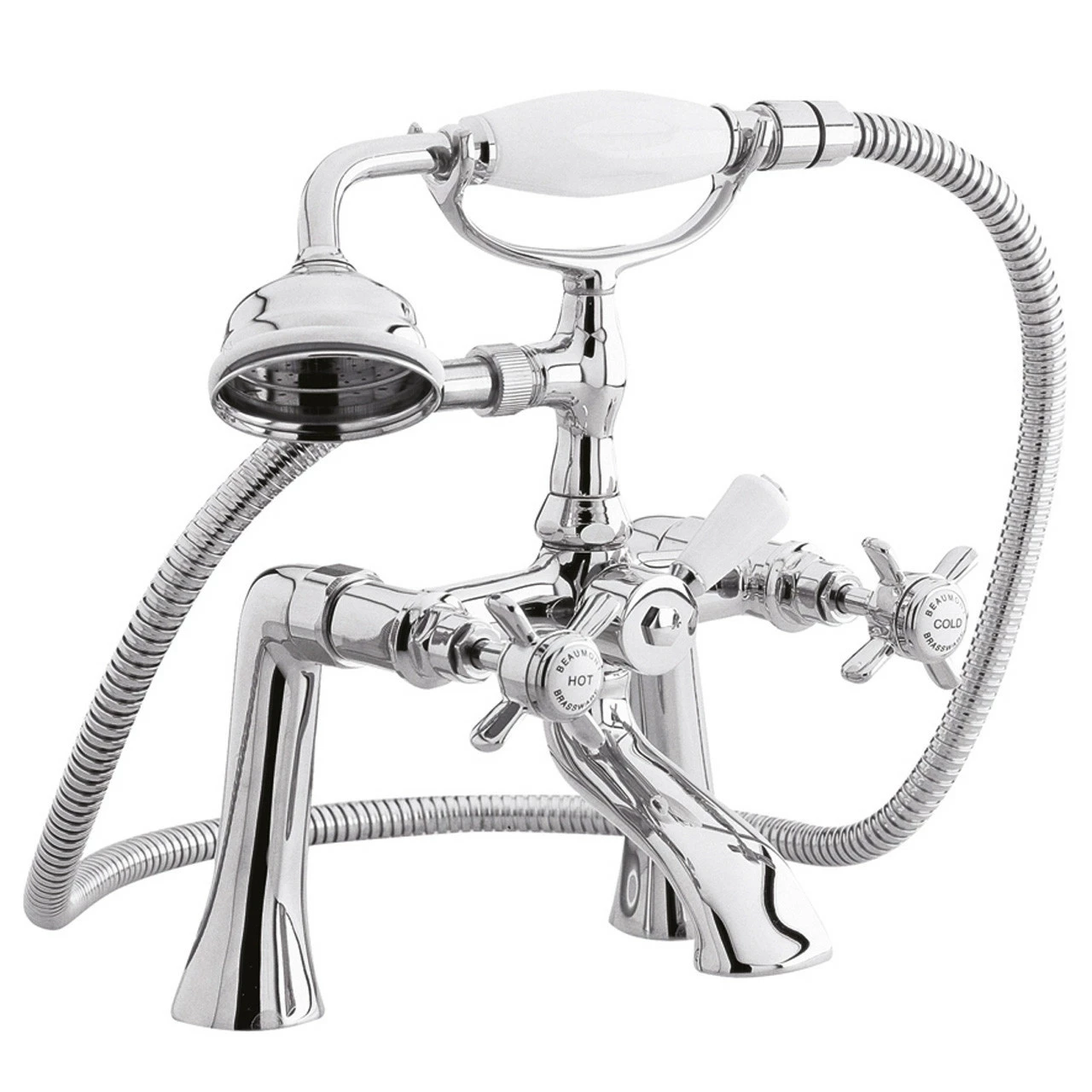 Nuie Beaumont 1/2" Bath And Shower Mixer Tap With Shower Kit - I304X 3 Nuie Beaumont 1/2" Bath And Shower Mixer Tap With Shower Kit - I304X