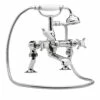 Nuie Beaumont Luxury 3/4" Cranked Bath And Shower Mixer Tap With Shower Kit - I303X