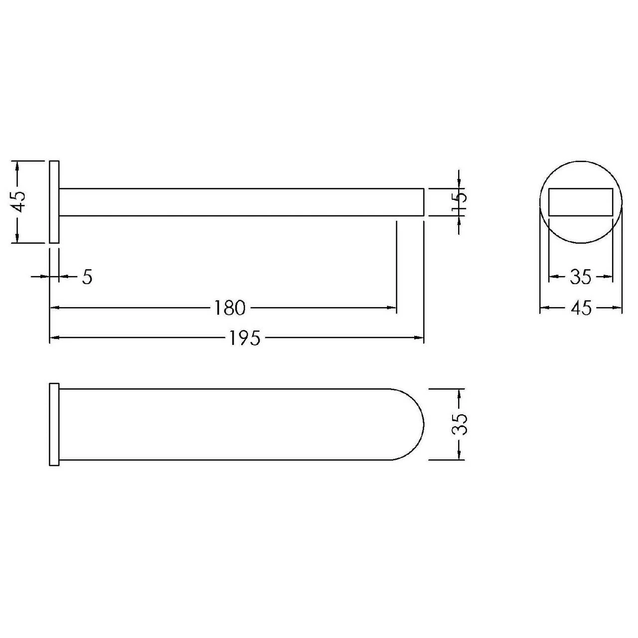 Nuie Binsey Polished Chrome Bath Spout - BIN300 4 Nuie Binsey Polished Chrome Bath Spout - BIN300 - Image 2