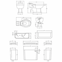 Nuie Carlton Close Coupled Toilet Pan With Cistern And Standard Toilet Seat - CCT003 7 Nuie Carlton Close Coupled Toilet Pan With Cistern And Standard Toilet Seat - CCT003 -Bathroom Products Sales Store nuie carlton close coupled toilet pan with cistern and standard toilet seat cct003 three 17005.1652443118
