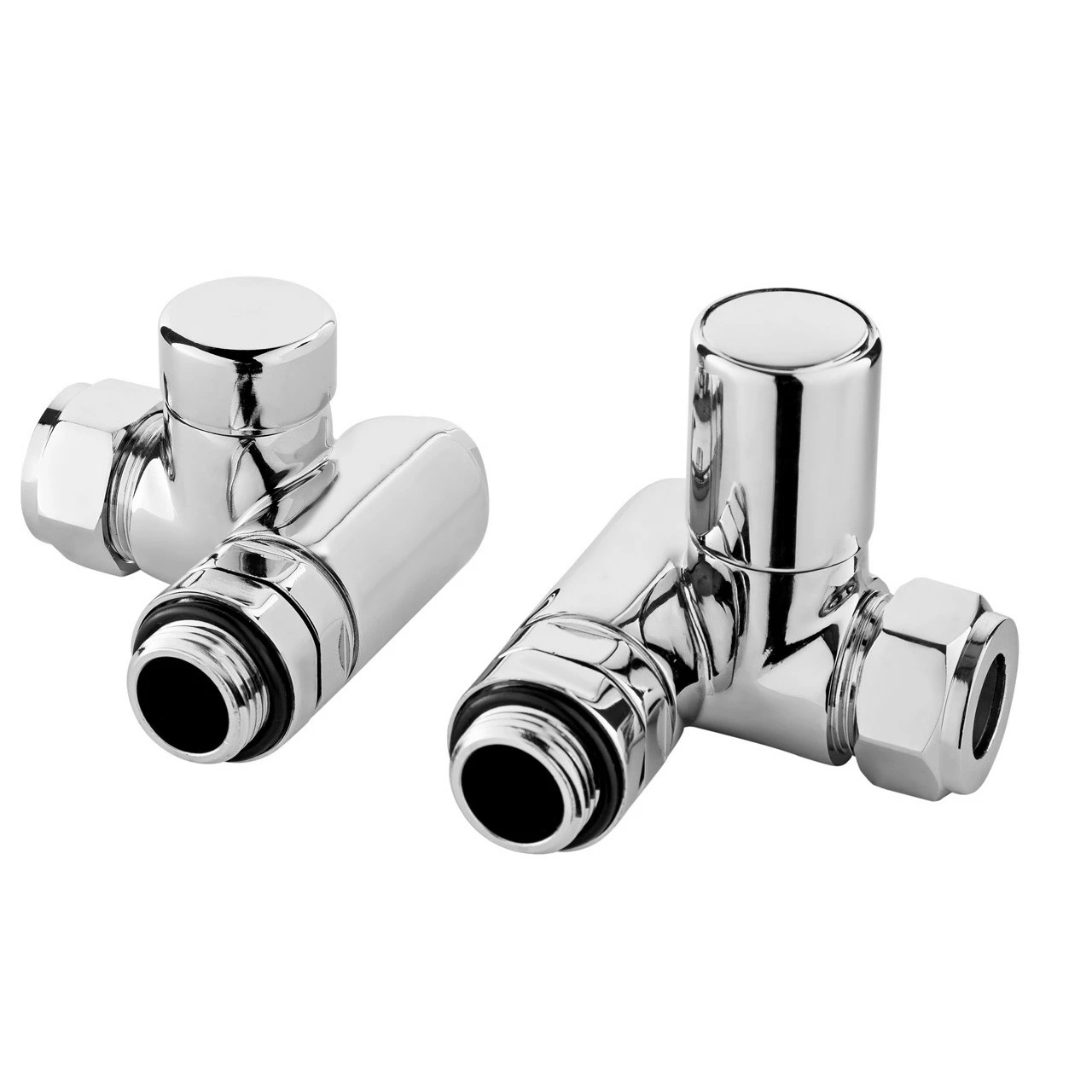 Nuie Corner Dual Fuel Radiator Valves - HT309