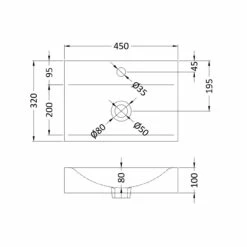 Nuie Cubix Washstand 450mm X 320mm Counter Top Basin - NBV002 7 Nuie Cubix Washstand 450mm X 320mm Counter Top Basin - NBV002 -Bathroom Products Sales Store nuie cubix washstand 450mm x 320mm counter top basin nbv002 three 94374.1652443521