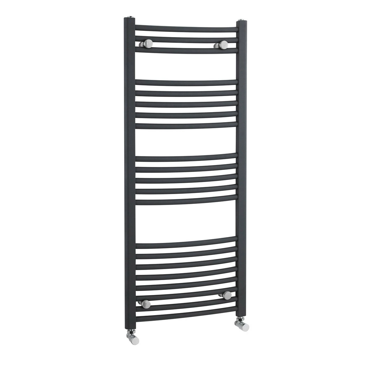 Nuie Curved Ladder Anthracite 1150mm X 500mm Heated Towel Rail - MTY104 3 Nuie Curved Ladder Anthracite 1150mm X 500mm Heated Towel Rail - MTY104