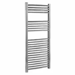 Nuie Curved Ladder Chrome 500mm X 1100mm Heated Towel Rail - HK386