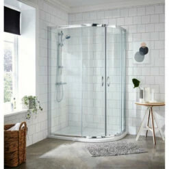 Nuie Ella 1200mm X 800mm Offset Quadrant Shower Enclosure - ERQ128