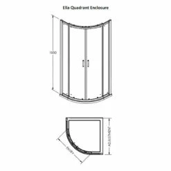 Nuie Ella 800mm Quadrant Shower Enclosure - ERQ8 -Bathroom Products Sales Store nuie ella 800mm quadrant shower enclosure erq8 five 31156.1652443212