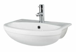 Nuie Harmony 500mm Semi Recessed Basin With 1 Tap Hole - NCH305A