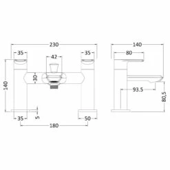 Nuie Limit Round Deck Mounted Bath And Shower Mixer Tap - LIM304 5 Nuie Limit Round Deck Mounted Bath And Shower Mixer Tap - LIM304 -Bathroom Products Sales Store nuie limit round deck mounted bath and shower mixer tap lim304 two 84310.1652443343