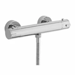 Nuie Minimalist Thermostatic Shower Bar Valve With Bottom Outlet - VBS009