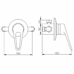 Nuie Ocean Manual Concealed Or Exposed Shower Valve - A3200 -Bathroom Products Sales Store nuie ocean manual concealed or exposed shower valve a3200 five 43693.1652442834