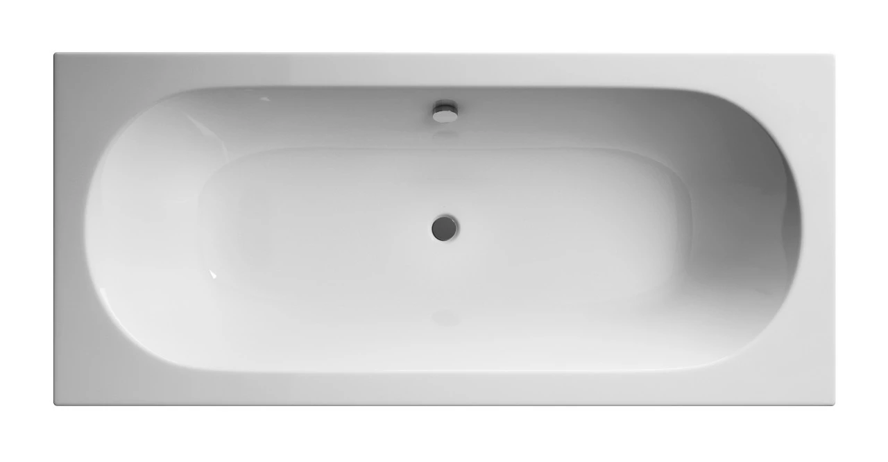 Nuie Otley 1800mm X 800mm Round Double Ended Bath - NBA514