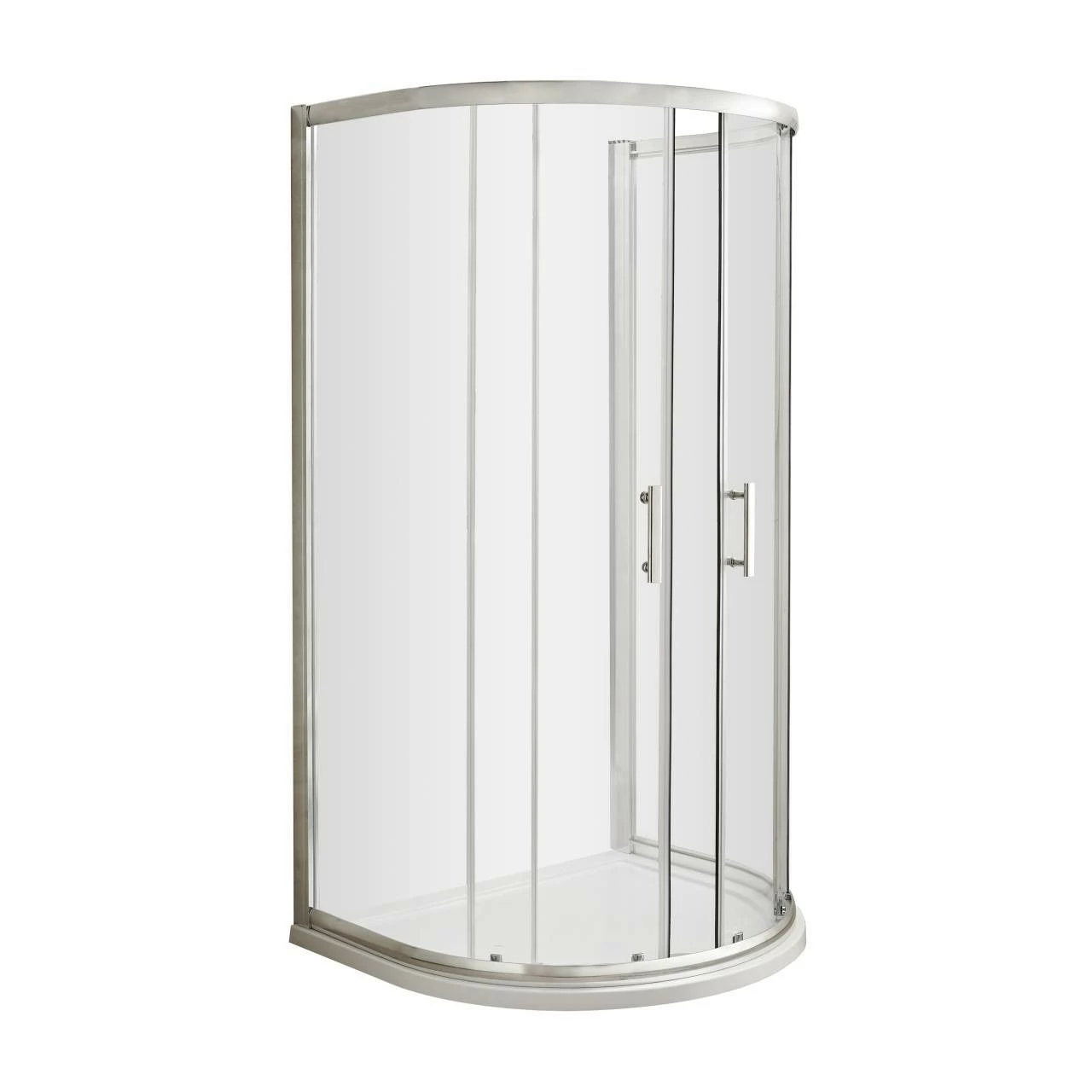 Nuie Pacific 1050mm X 925mm D-Shaped Shower Enclosure - AQUD2