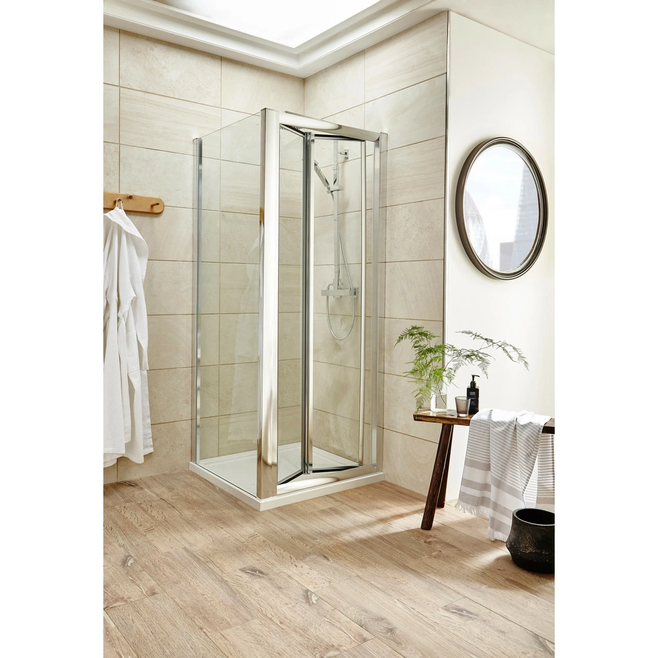 Nuie Pacific 1100mm Bi-Fold Shower Door - AQBD11 - Image 3