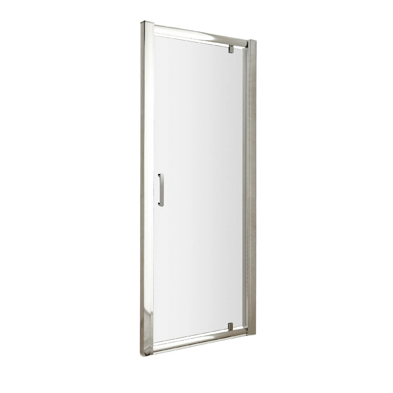 Nuie Pacific 800mm Pivot Shower Door With Rounded Polished Chrome Handle - AQPD80H3
