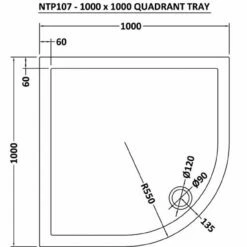 Nuie Pearlstone 1000mm X 1000mm Quadrant Shower Tray - NTP107 7 Nuie Pearlstone 1000mm X 1000mm Quadrant Shower Tray - NTP107 -Bathroom Products Sales Store nuie pearlstone 1000mm x 1000mm quadrant shower tray ntp107 two 99547.1652443566