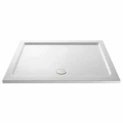 Nuie Pearlstone 1500mm X 700mm Rectangular Shower Tray With Centre Edge Waste - NTP041
