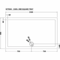 Nuie Pearlstone 1500mm X 900mm Rectangular Shower Tray With Centre Edge Waste - NTP044 7 Nuie Pearlstone 1500mm X 900mm Rectangular Shower Tray With Centre Edge Waste - NTP044 -Bathroom Products Sales Store nuie pearlstone 1500mm x 900mm rectangular shower tray with centre edge waste ntp044 two 51607.1652443560
