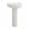 Nuie Provost 420mm Basin With 1 Tap Hole And Full Pedestal - CPV001 -Bathroom Products Sales Store nuie provost 420mm basin with 1 tap hole and full pedestal cpv001 48685.1652443152