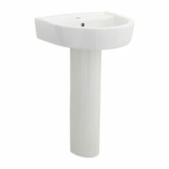 Nuie Provost 520mm Basin With 1 Tap Hole And Full Pedestal - CPV002 -Bathroom Products Sales Store nuie provost 520mm basin with 1 tap hole and full pedestal cpv002 four 10749.1652443152