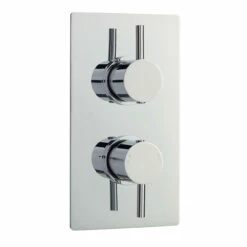 Nuie Quest Twin Thermostatic Shower Valve With Diverter - QUEV52 -Bathroom Products Sales Store nuie quest twin thermostatic shower valve with diverter quev52 four 63878.1652443721