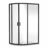 Nuie Rene Matt Black 1200mm X 800mm Offset Quadrant Shower Enclosure - SQU128BP -Bathroom Products Sales Store nuie rene matt black 1200mm x 800mm offset quadrant shower enclosure squ128bp 45199.1666714545