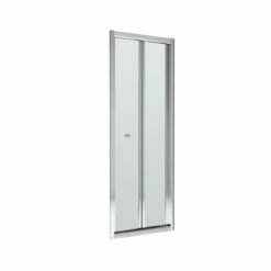 Nuie Rene Satin Chrome 760mm Bi-Fold Shower Door - SQBD76