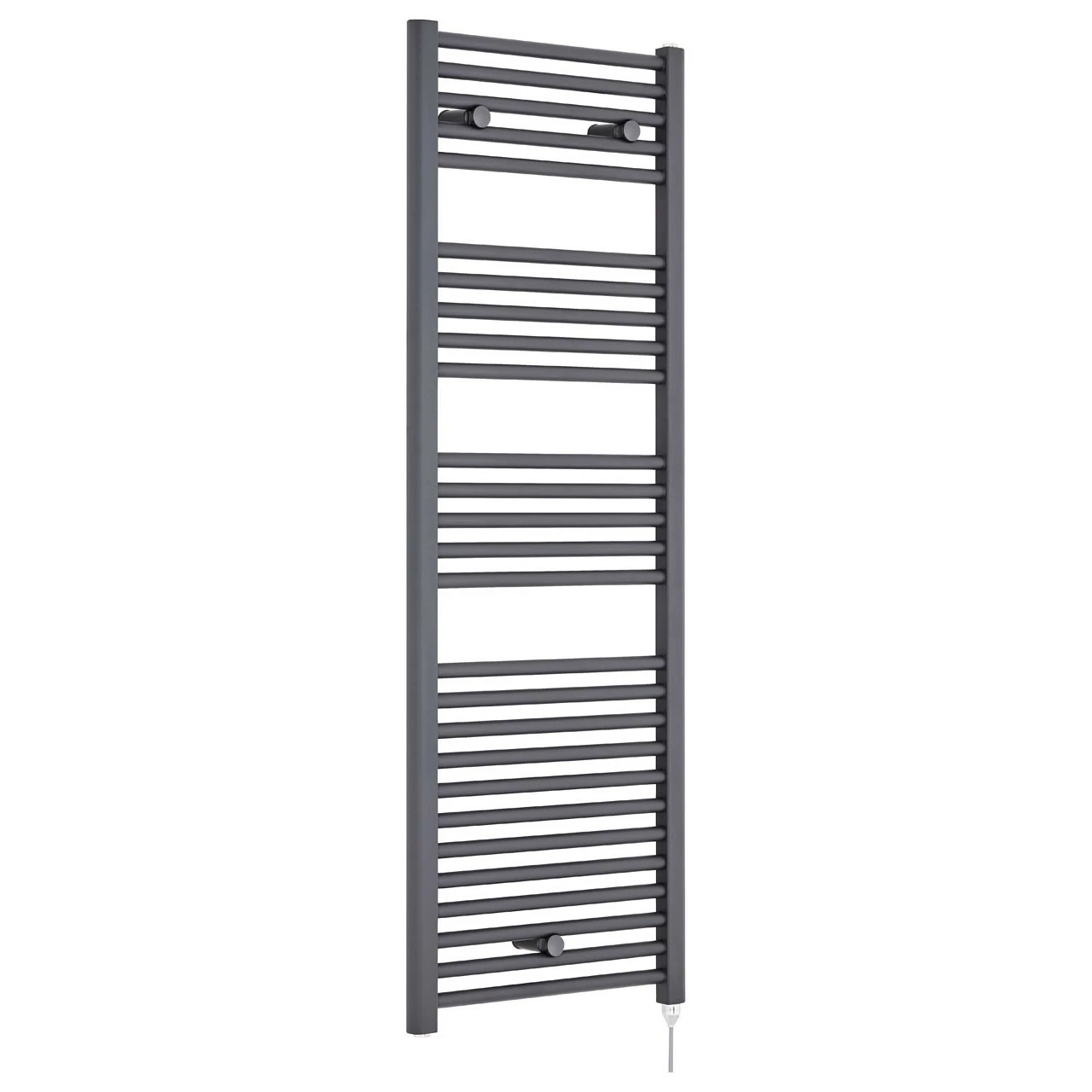 Nuie Round Ladder Anthracite 1375mm X 480mm Electric Towel Rail - MTY155