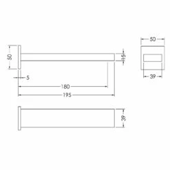 Nuie Sanford Polished Chrome Bath Spout - SAN300 -Bathroom Products Sales Store nuie sanford polished chrome bath spout san300 line drawing 22875.1666714520