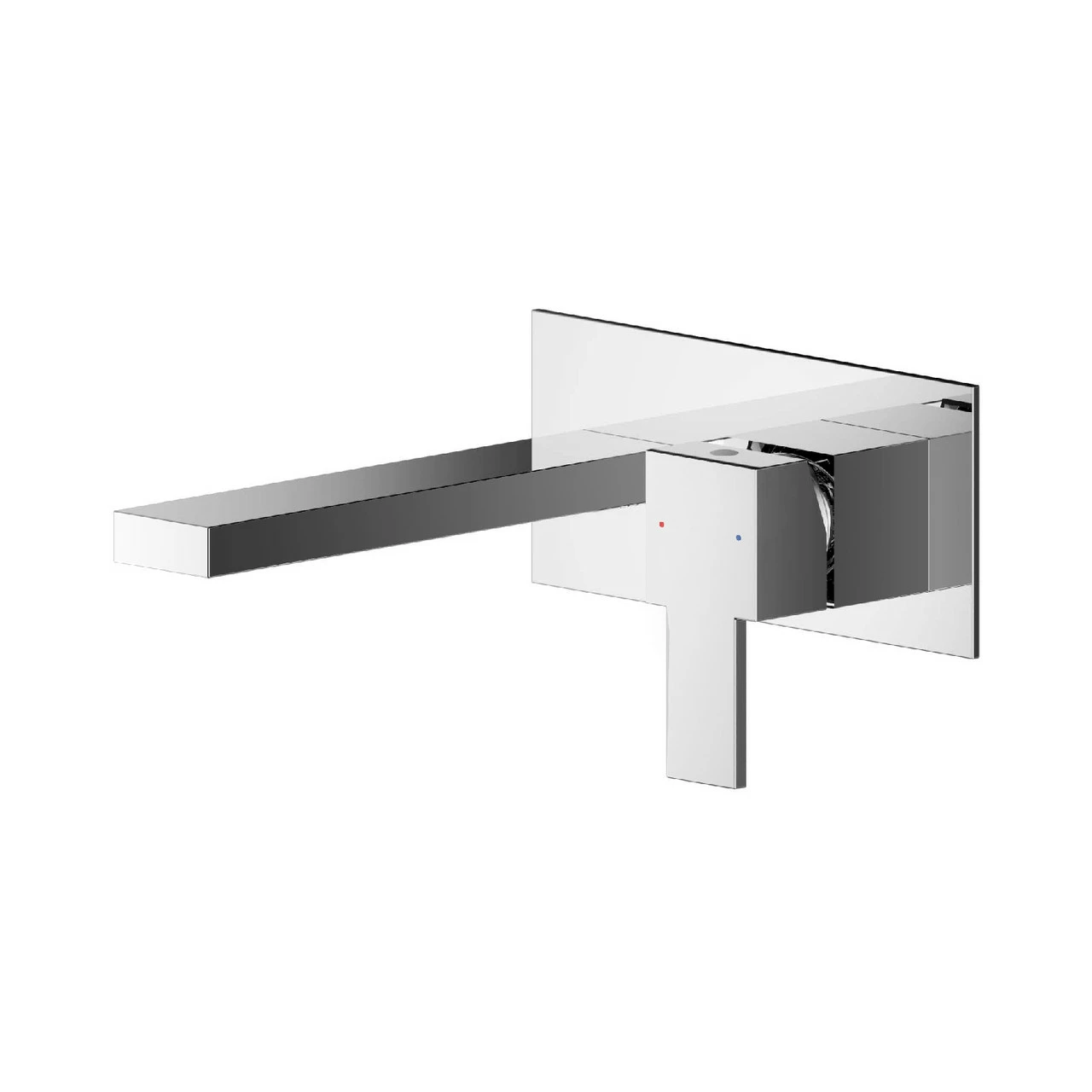 Nuie Sanford Polished Chrome Wall Mounted 2 Tap Hole Basin Mixer With Plate - SAN328 3 Nuie Sanford Polished Chrome Wall Mounted 2 Tap Hole Basin Mixer With Plate - SAN328