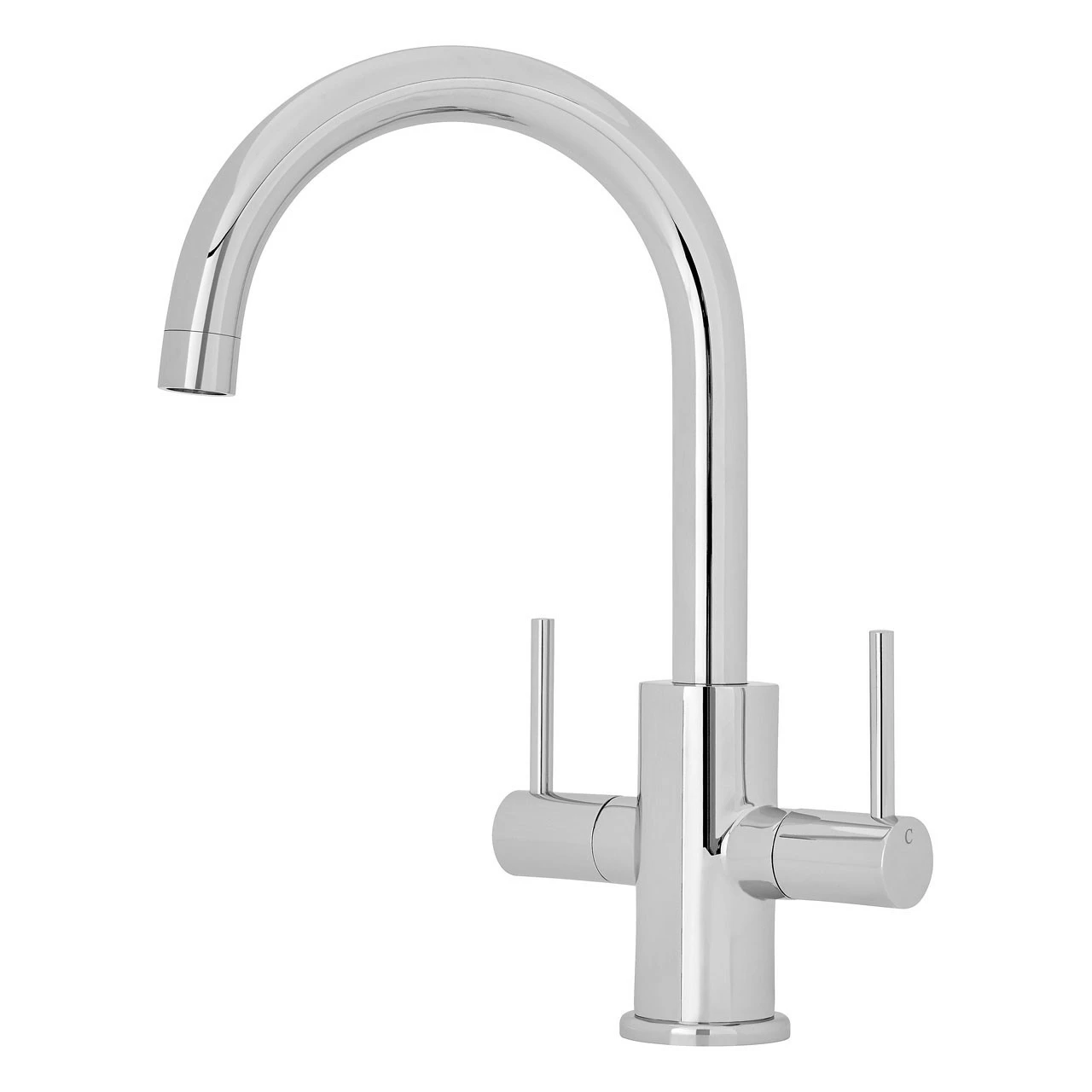 Nuie Two Handle Kitchen Sink Mixer With Swivel Spout - KC319 3 Nuie Two Handle Kitchen Sink Mixer With Swivel Spout - KC319