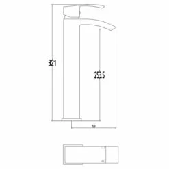 Nuie Vibe High Rise Basin Mixer Tap - TSI307 9 Nuie Vibe High Rise Basin Mixer Tap - TSI307 -Bathroom Products Sales Store nuie vibe high rise basin mixer tap tsi307 four 83590.1652443901
