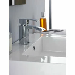 Nuie Vibe Mid Size Mono Basin Mixer Tap With Push Button Waste - TSI305 -Bathroom Products Sales Store nuie vibe mid size mono basin mixer tap with push button waste tsi305 five 59159.1652443901