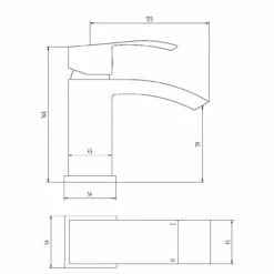Nuie Vibe Mid Size Mono Basin Mixer Tap With Push Button Waste - TSI305 -Bathroom Products Sales Store nuie vibe mid size mono basin mixer tap with push button waste tsi305 six 13774.1652443901