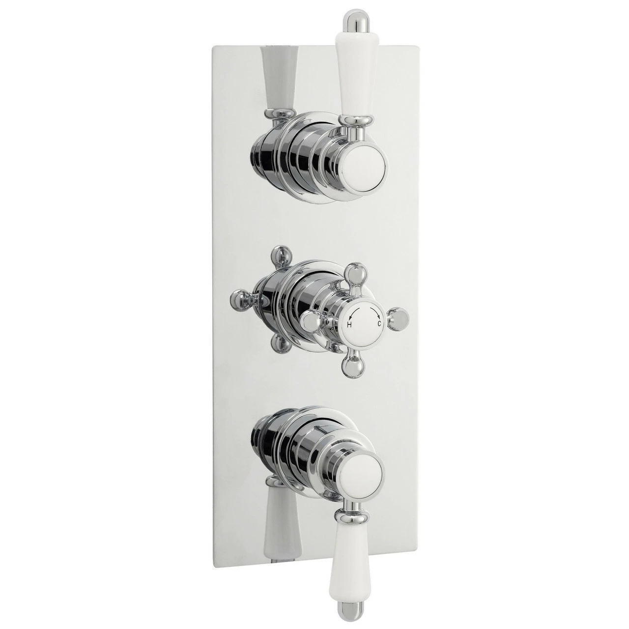 Nuie Victorian Triple Concealed Thermostatic Shower Valve - ITY315 3 Nuie Victorian Triple Concealed Thermostatic Shower Valve - ITY315