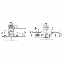 Nuie Victorian Triple Exposed Thermostatic Shower Valve - A3089E -Bathroom Products Sales Store nuie victorian triple exposed thermostatic shower valve a3089e three 85907.1652442830