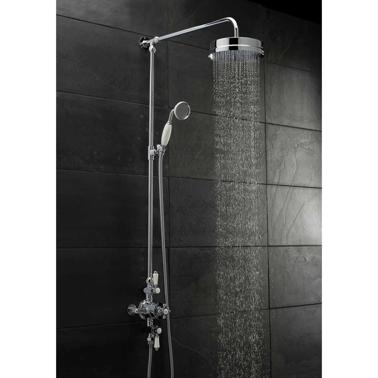 Nuie Victorian Triple Exposed Thermostatic Shower Valve - A3089E - Image 2
